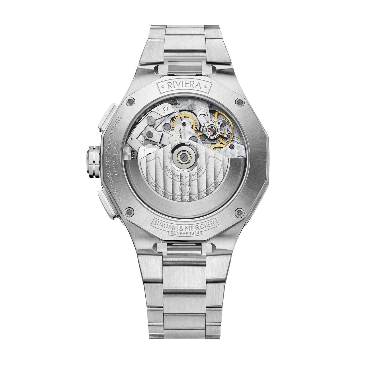 Men's Baume & Mercier Riviera Automatic Chronograph 41 mm Stainless Steel Watch image number 3